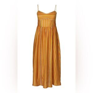 NWT Alix‎ of Bohemia Autumn Ochre Stripe Dress